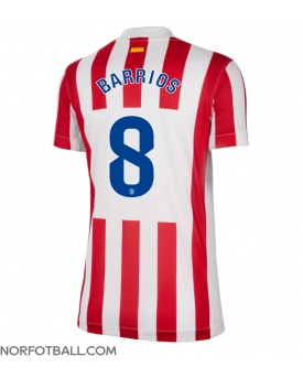 Billige Fotballdrakt Atletico Madrid Pablo Barrios #8 Replika Hjemmedrakt Dame 2025-26 Kortermet Billige Fotballdrakt Atletico Madrid Pablo Barrios #8 Replika Hjemmedrakt Dame 2025-26 Kortermet